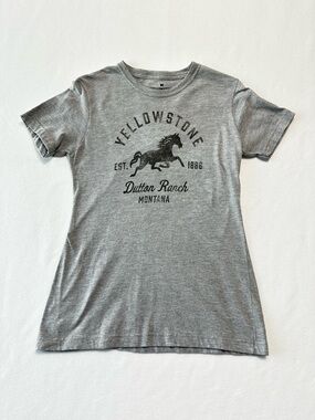 Yellowstone Dutton Ranch Graphic Tee - Grey